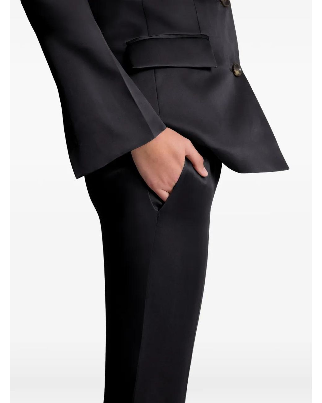 Alberta Ferretti Black Tailored Trousers