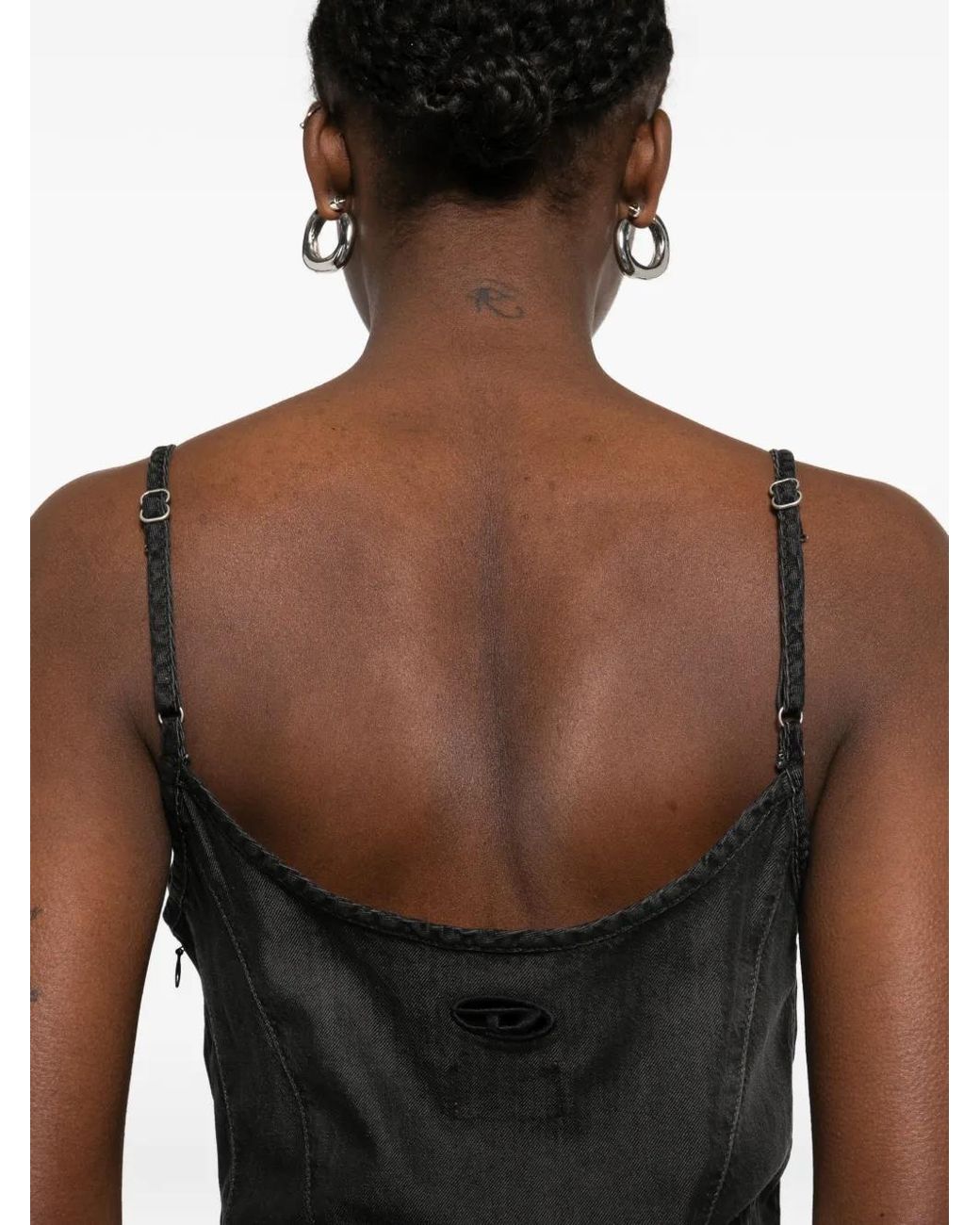 DIESEL Black Denim Mini Dress