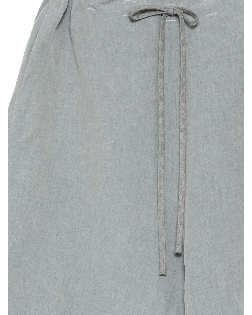 Forme D'expression Gray Drawstring Baggy Shorts