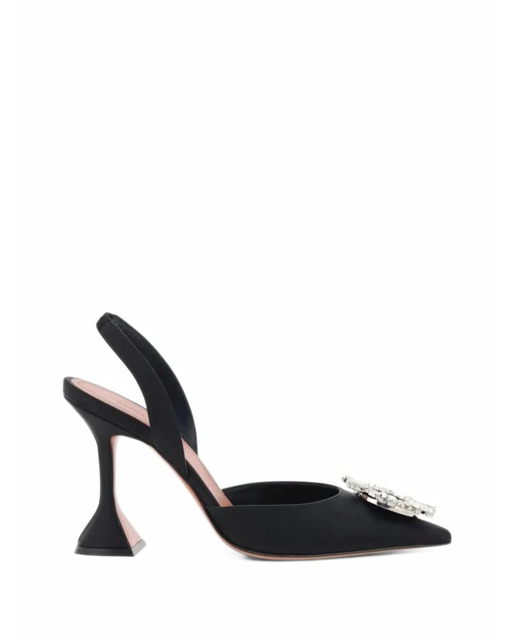 AMINA MUADDI White Begum Sling 95 Satin Pumps