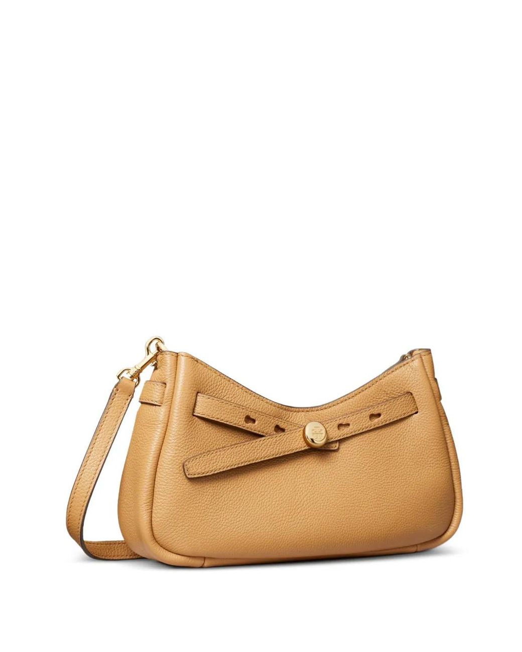 Tory Burch Natural Romy Zip Top Crossbody