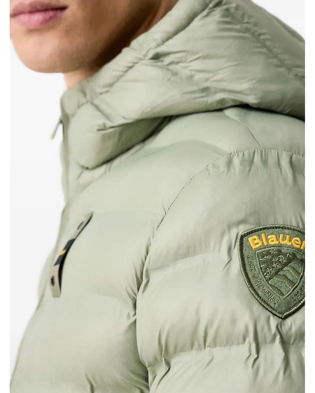 Blauer Green Quilted Sorona Aura Hooded Jacket for men