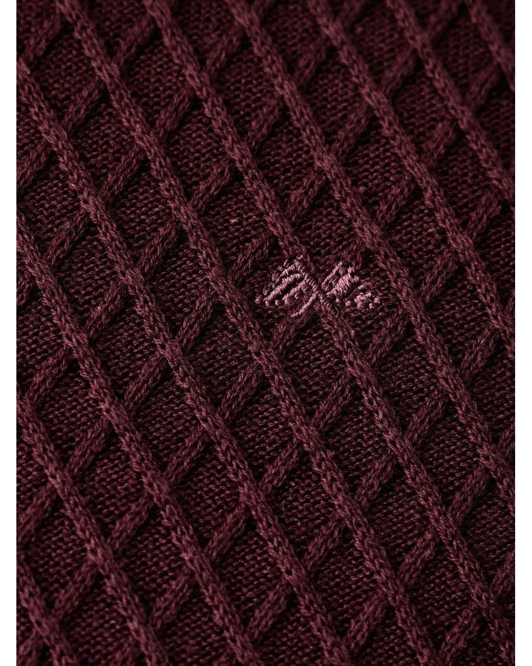 Lindbergh Textured-Knit Crew-Neck Sweater for men