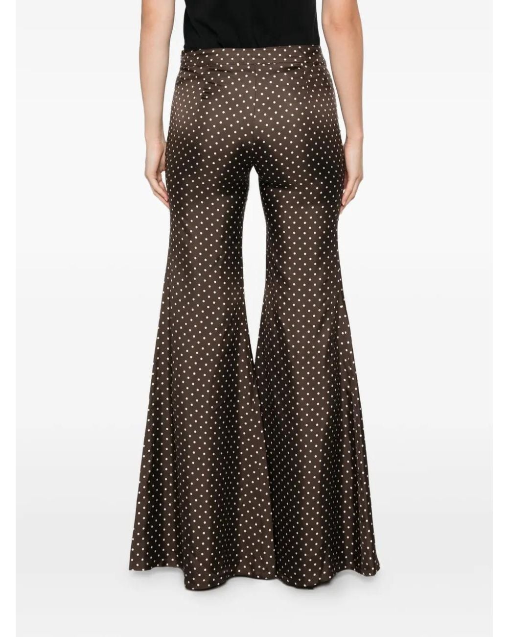 Franchise Brown Zaoua Flared Trousers