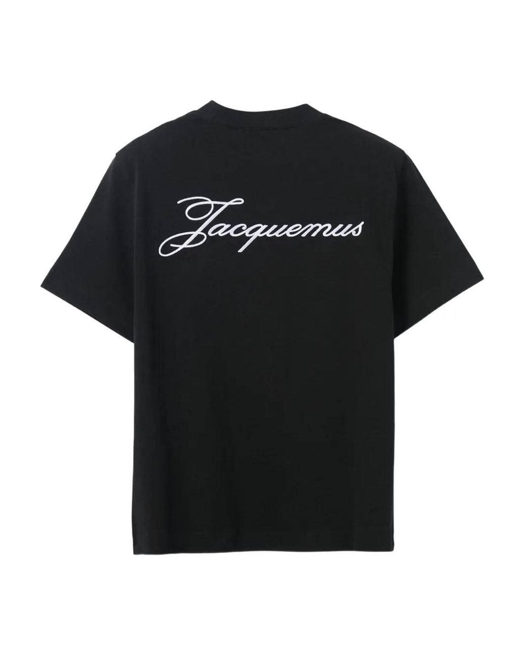 Jacquemus Black Logo-Embroidered T-Shirt