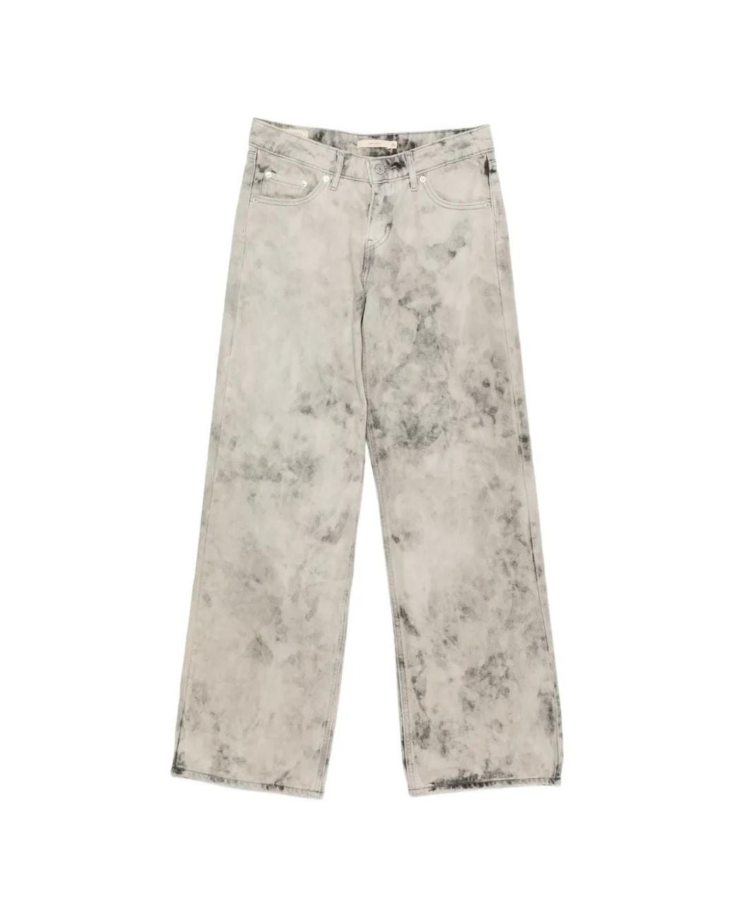 Levi's White Acid-Wash Jeans