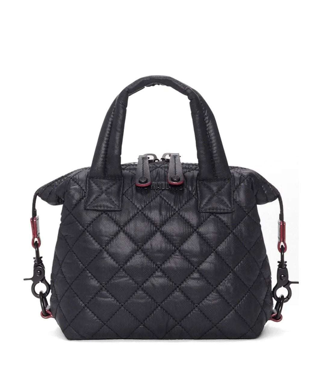 MZ Wallace Black Micro Sutton Tote Bag