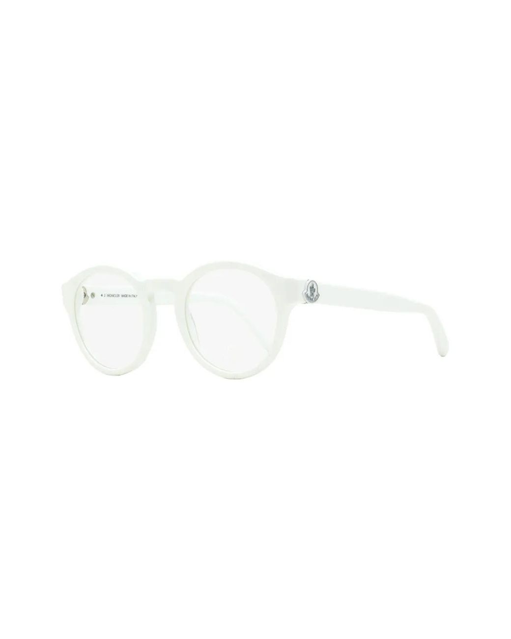 Moncler White Ml5189 Oval-Frame Glasses