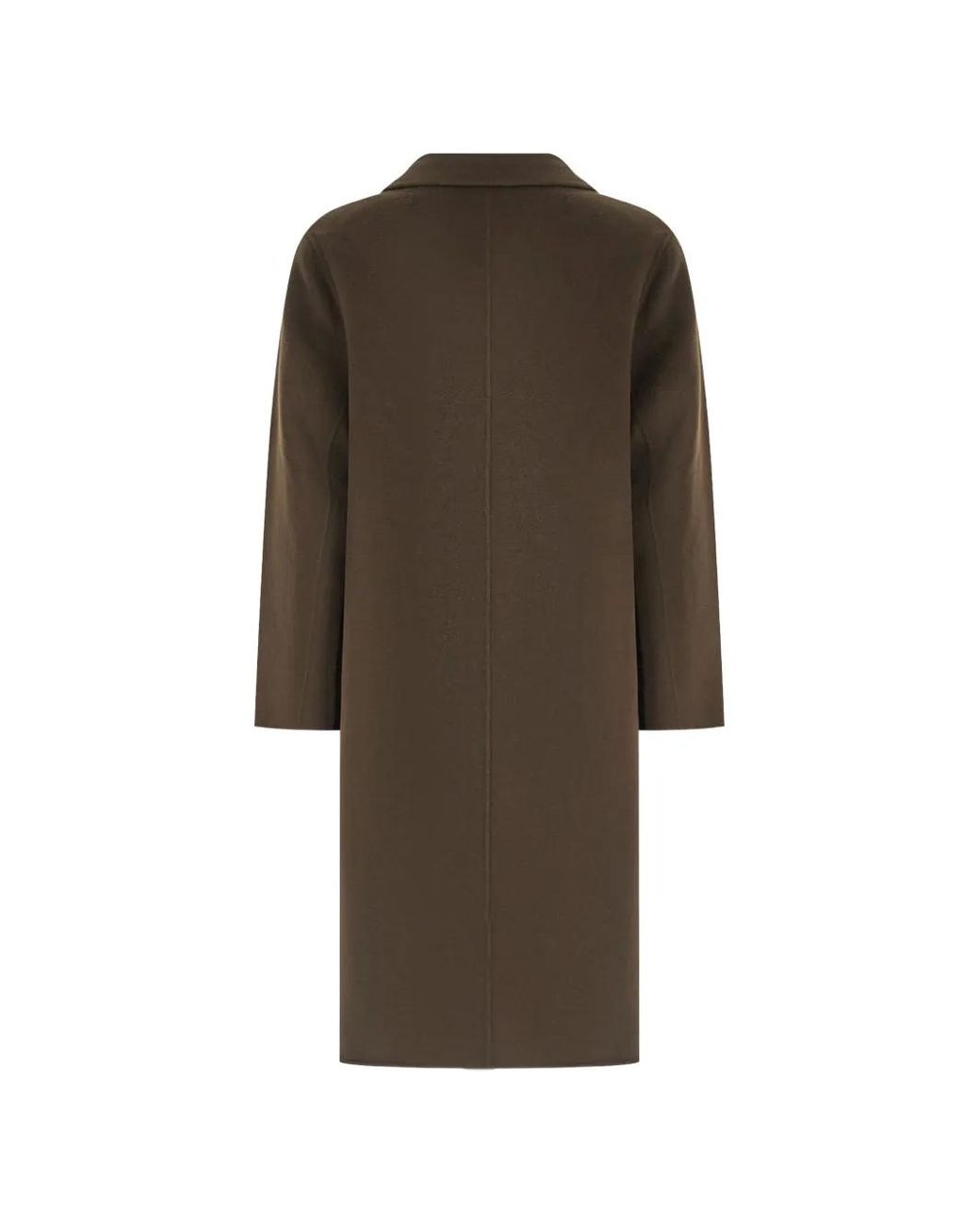 Amaranto Brown Double-Breasted Coat for men