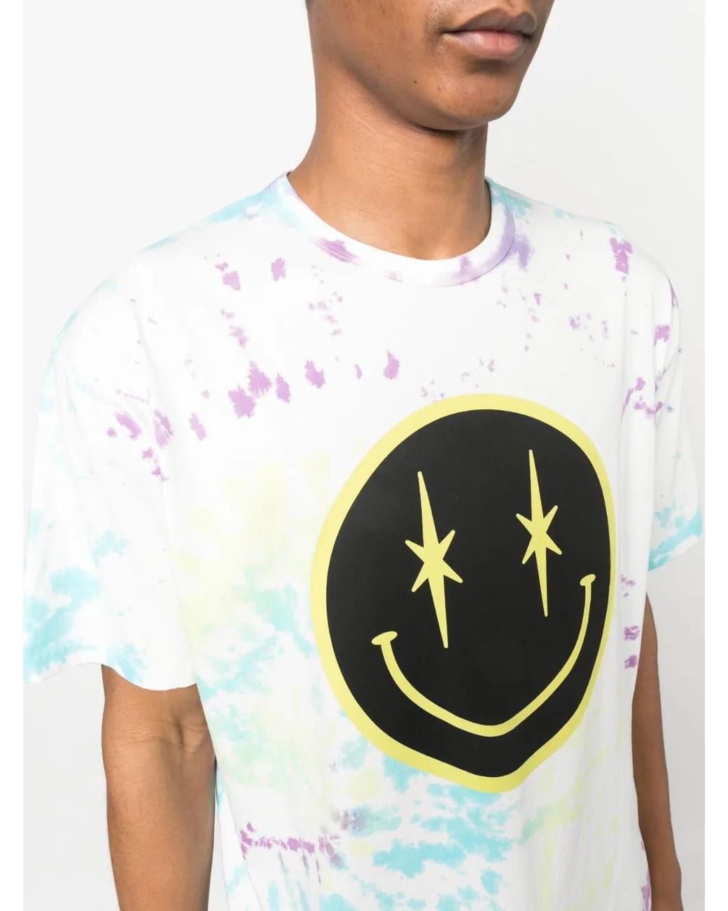 Phipps Gray Tie-Dye Cotton T-Shirt for men
