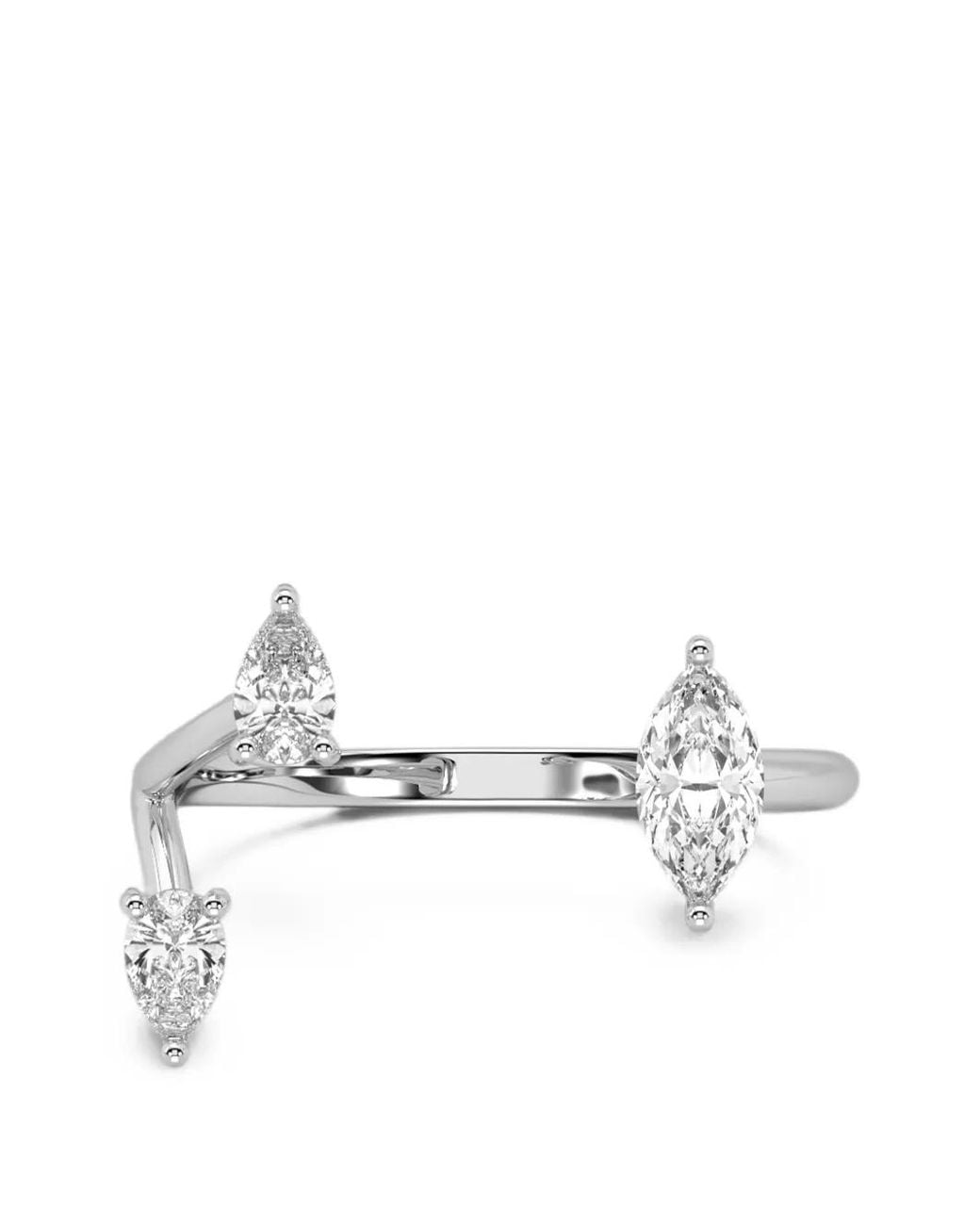 SOLO for Diamonds White Diamond-Embellished Wrap Ring
