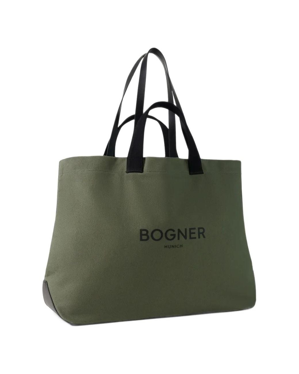 Bogner Green Curio Ambre Logo-Print Tote Bag
