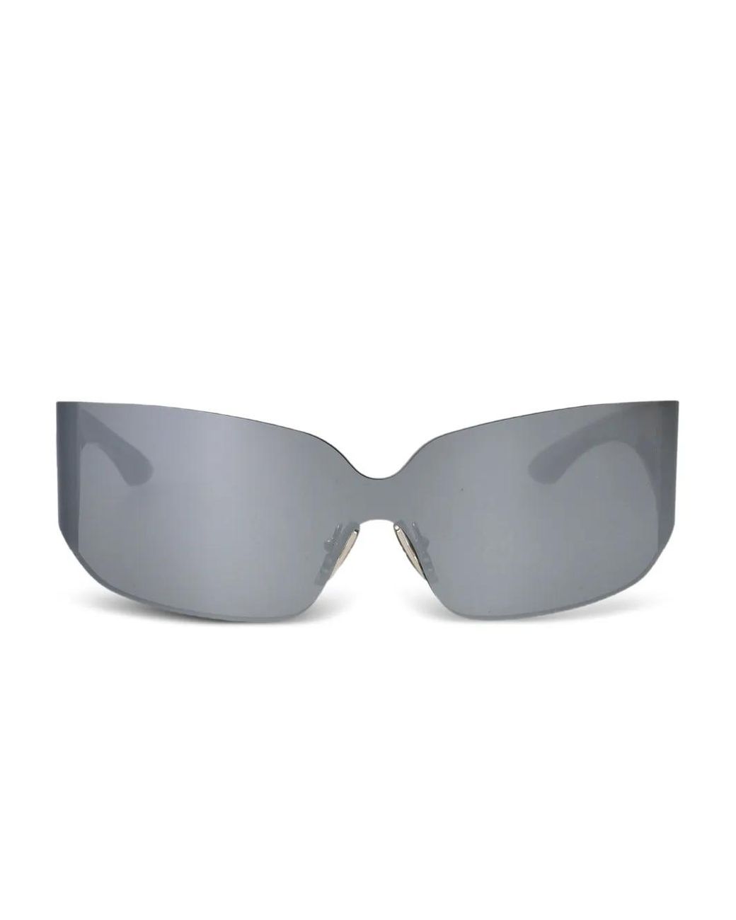 Balenciaga Gray Logo-Print Sunglasses for men