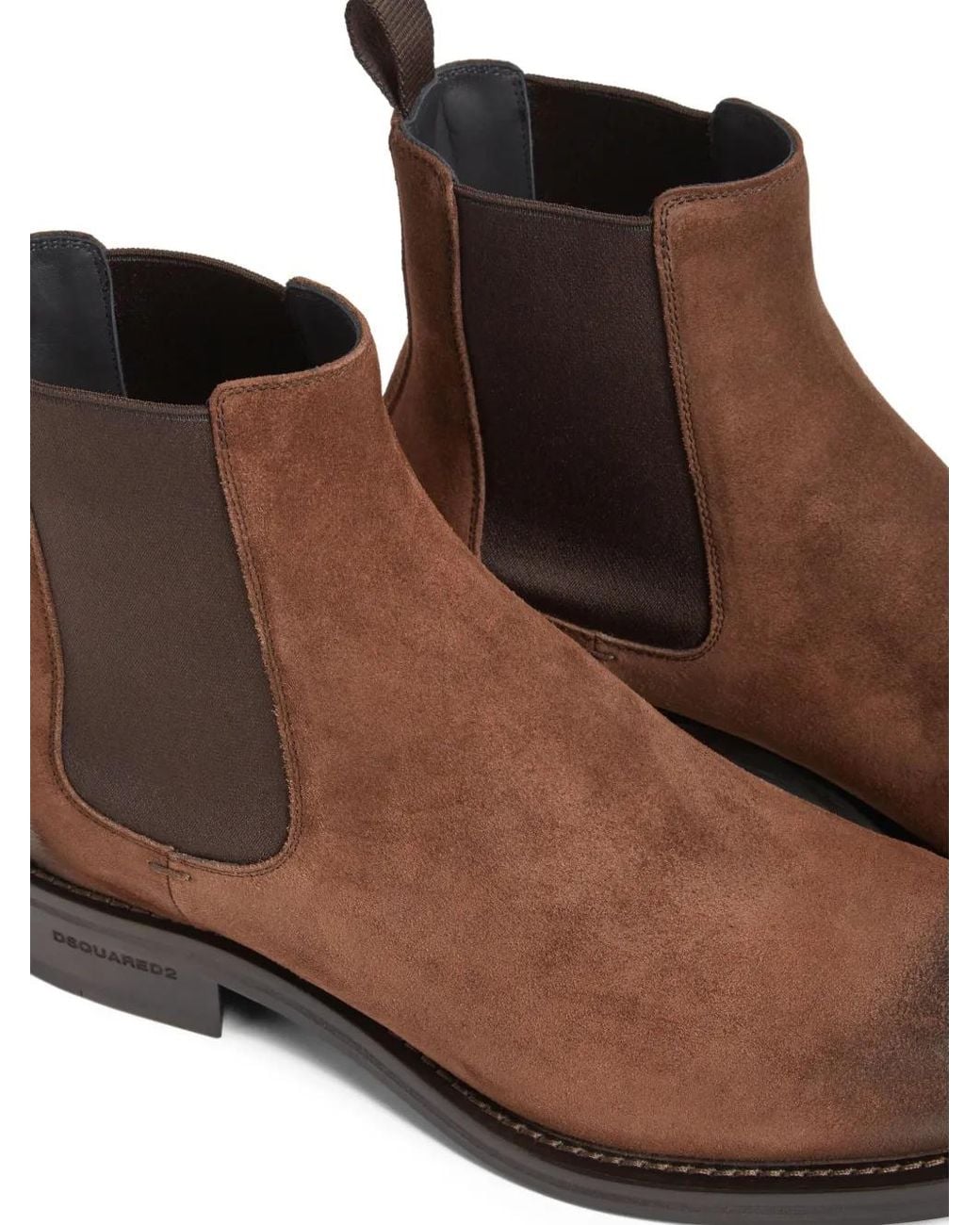 DSquared² Brown Suede Boots for men