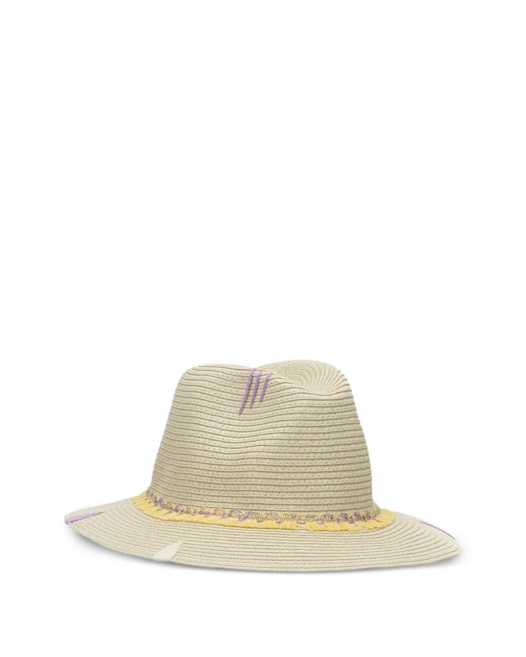 The Hat Gang White Embroidered Raffia Hat