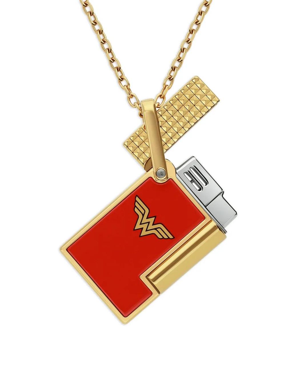 S T Dupont White Collier Wonder À Pendentif Briquet