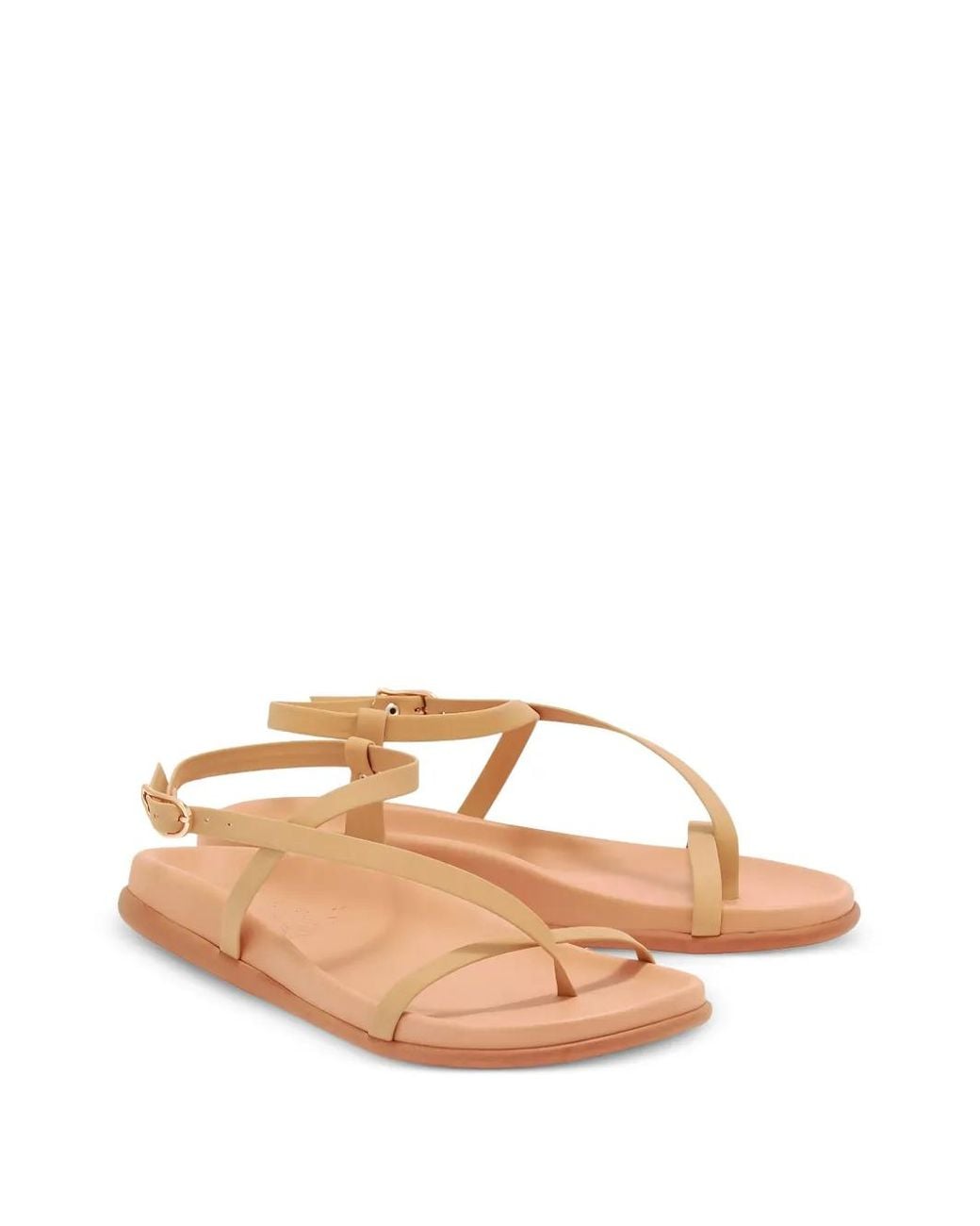 Ancient Greek Sandals Natural 'Aimilia' Flat Sandals