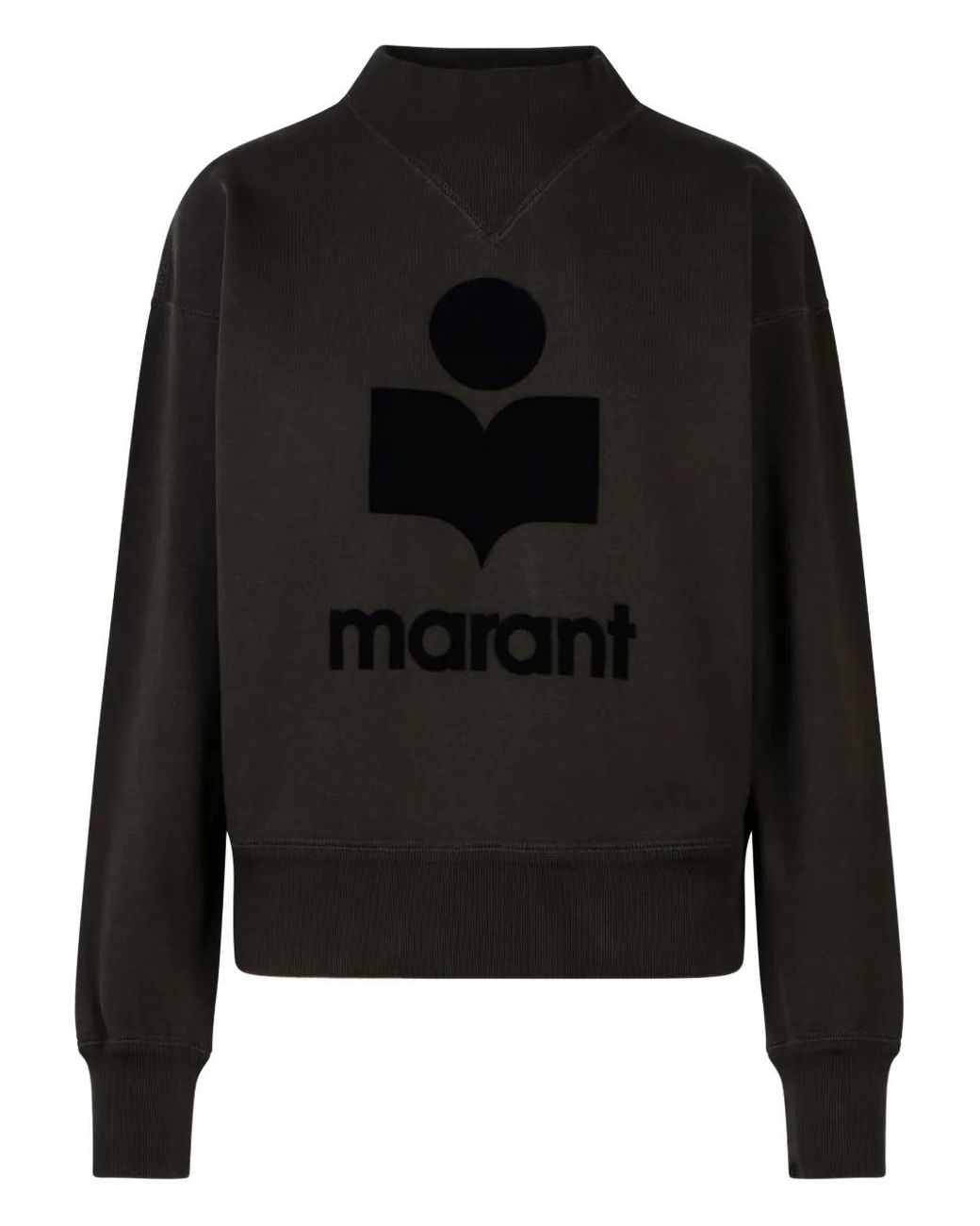 Isabel Marant Black Logo-Print Sweater