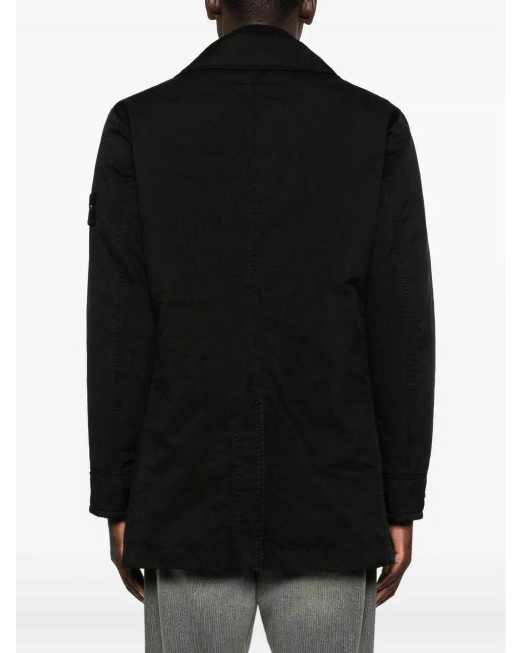 Stone Island Black Jacket Ghost for men