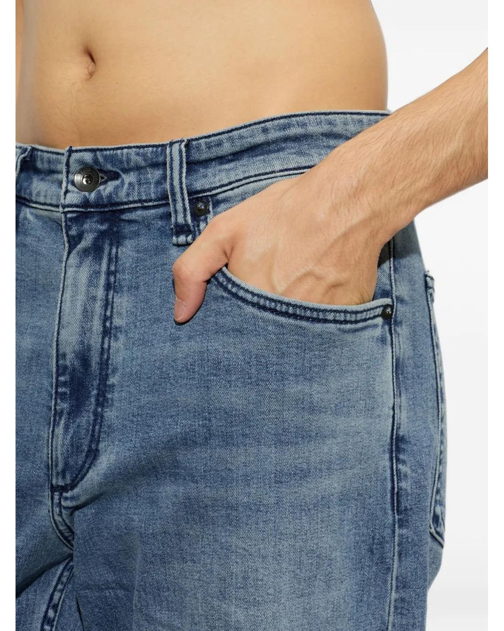 Rag & Bone Straight Jeans in het Blue voor heren