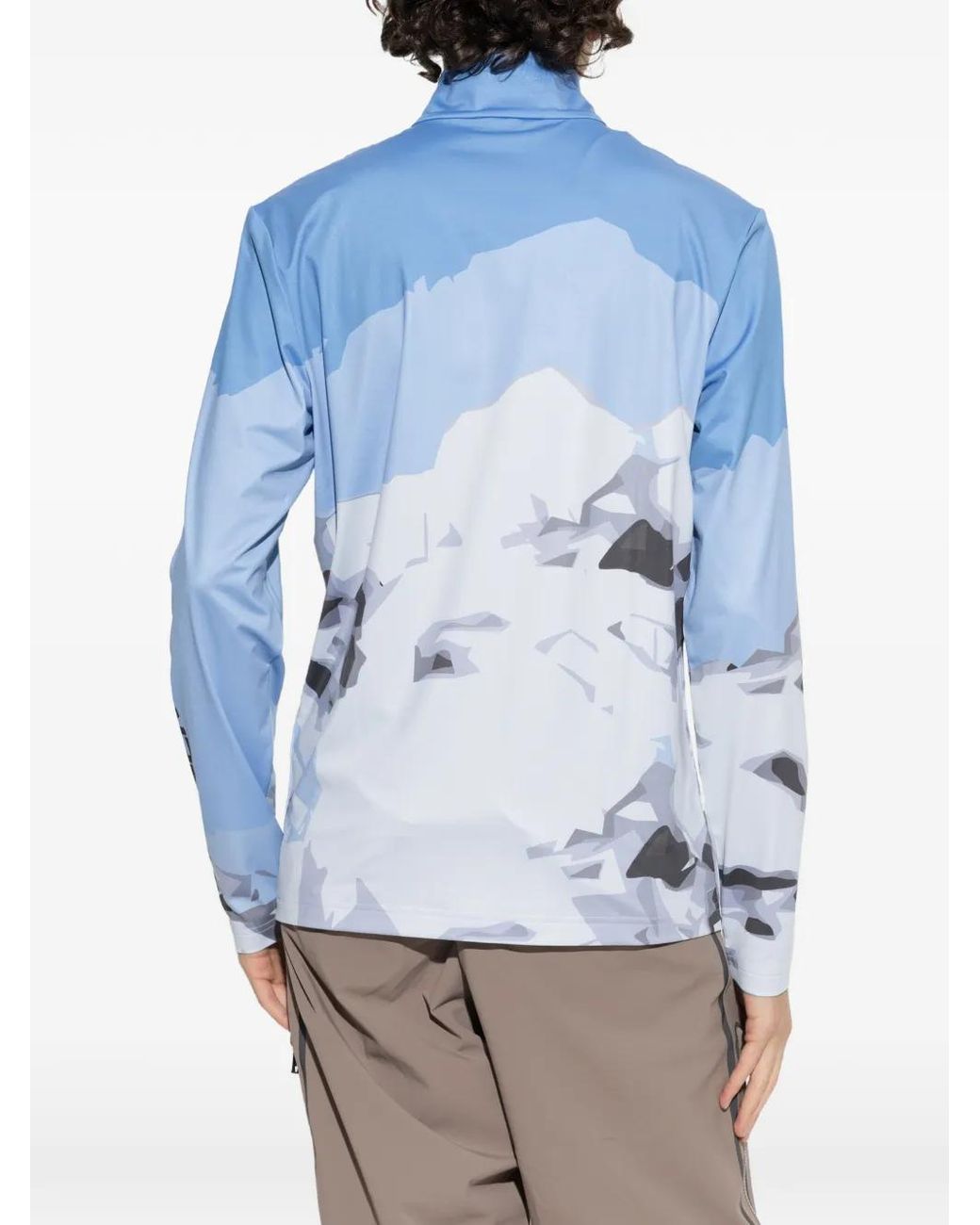 Bogner Blue Verti Graphic-Print Base Layer for men