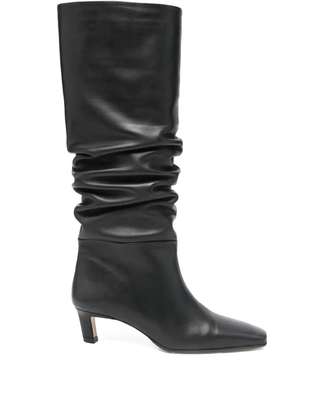 Alohas Black Kalila Slouchy Square-Toe Boots