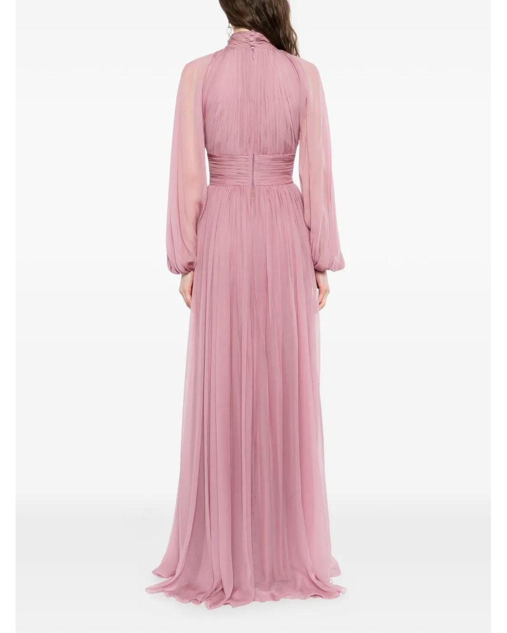 Zuhair Murad Pink Silk Maxi Dress