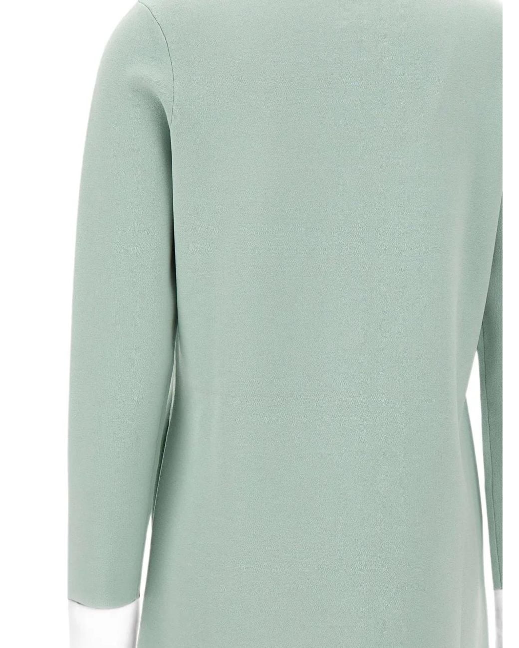 Kangra Blue Snap-Button Classic-Collar Coat