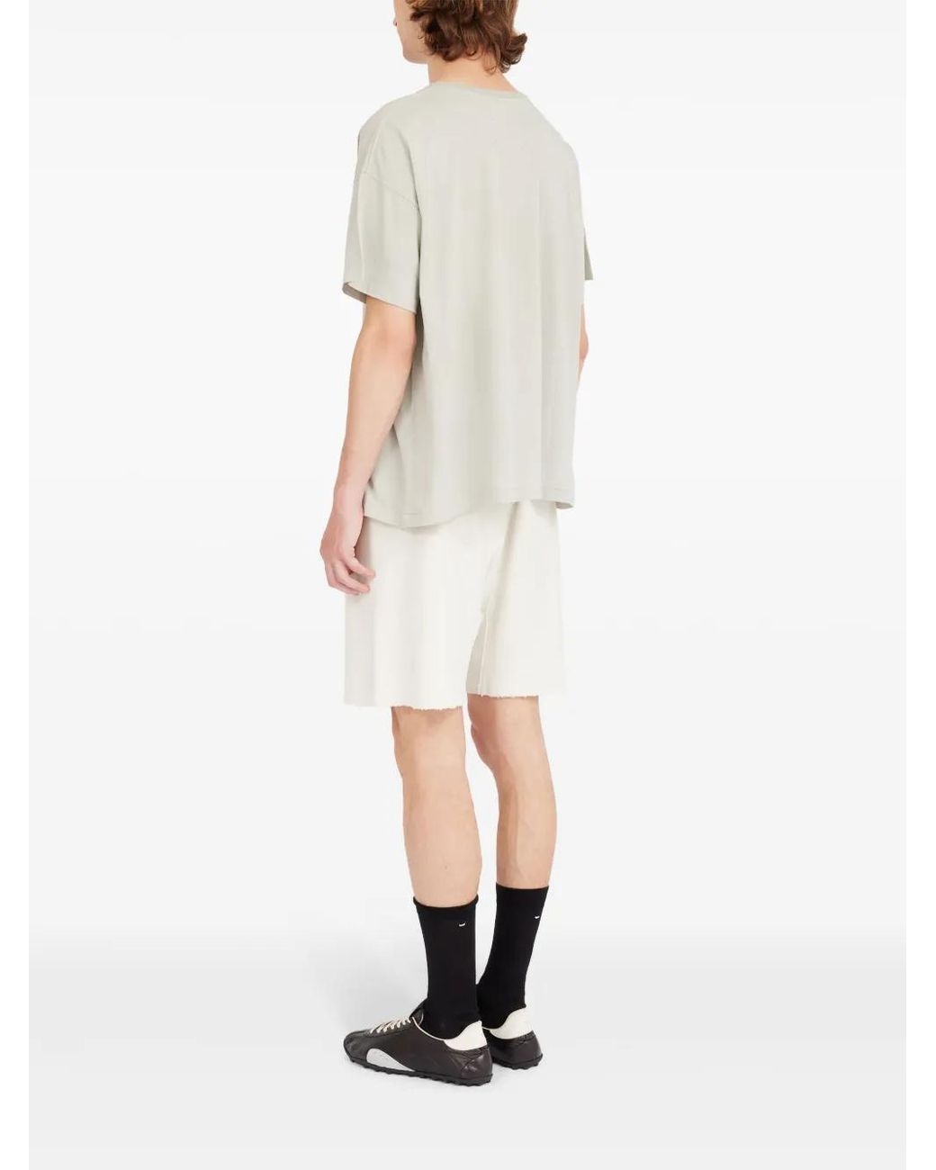 Maison Margiela Gray Graphic-Print T-Shirt for men