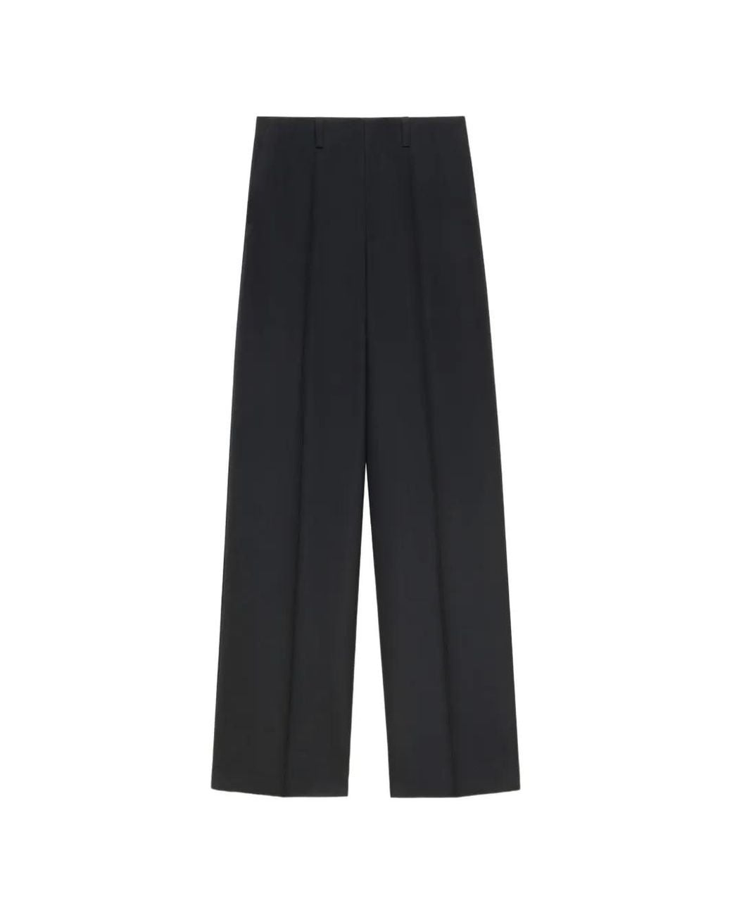 Marni Blue Wool Wide-Leg Trousers