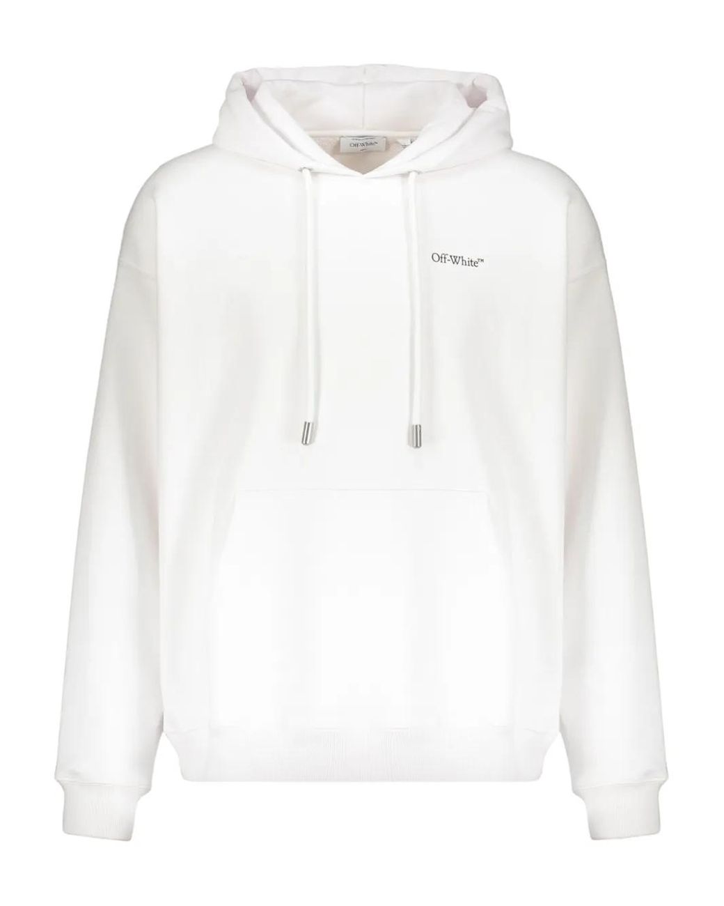Off-White c/o Virgil Abloh White Sweatshirt With Hood And Pocket for men