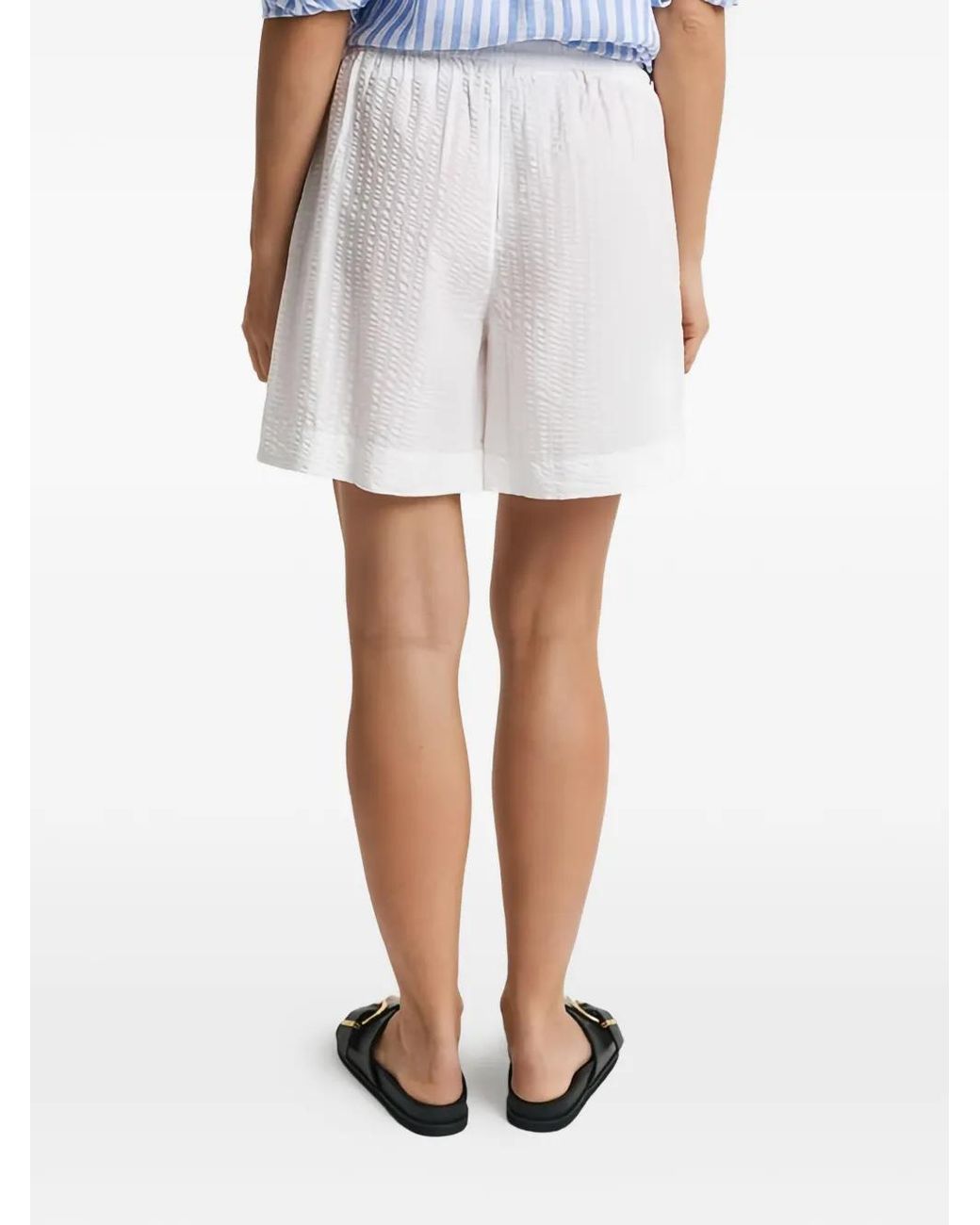 Bermudas Texturizadas Con Cordones Gant de color White