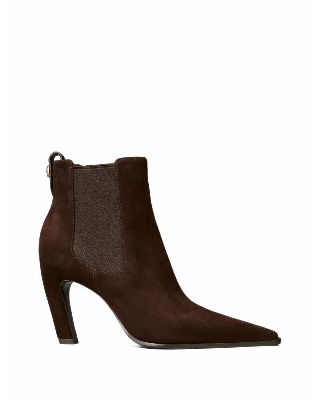 Tory Burch Brown Romy Chelsea Heel Boots