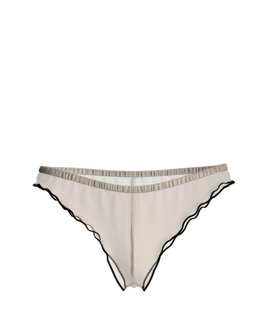 White Ruffles String Maison Close La Parisienne Ruffled Tanga in White | Lyst