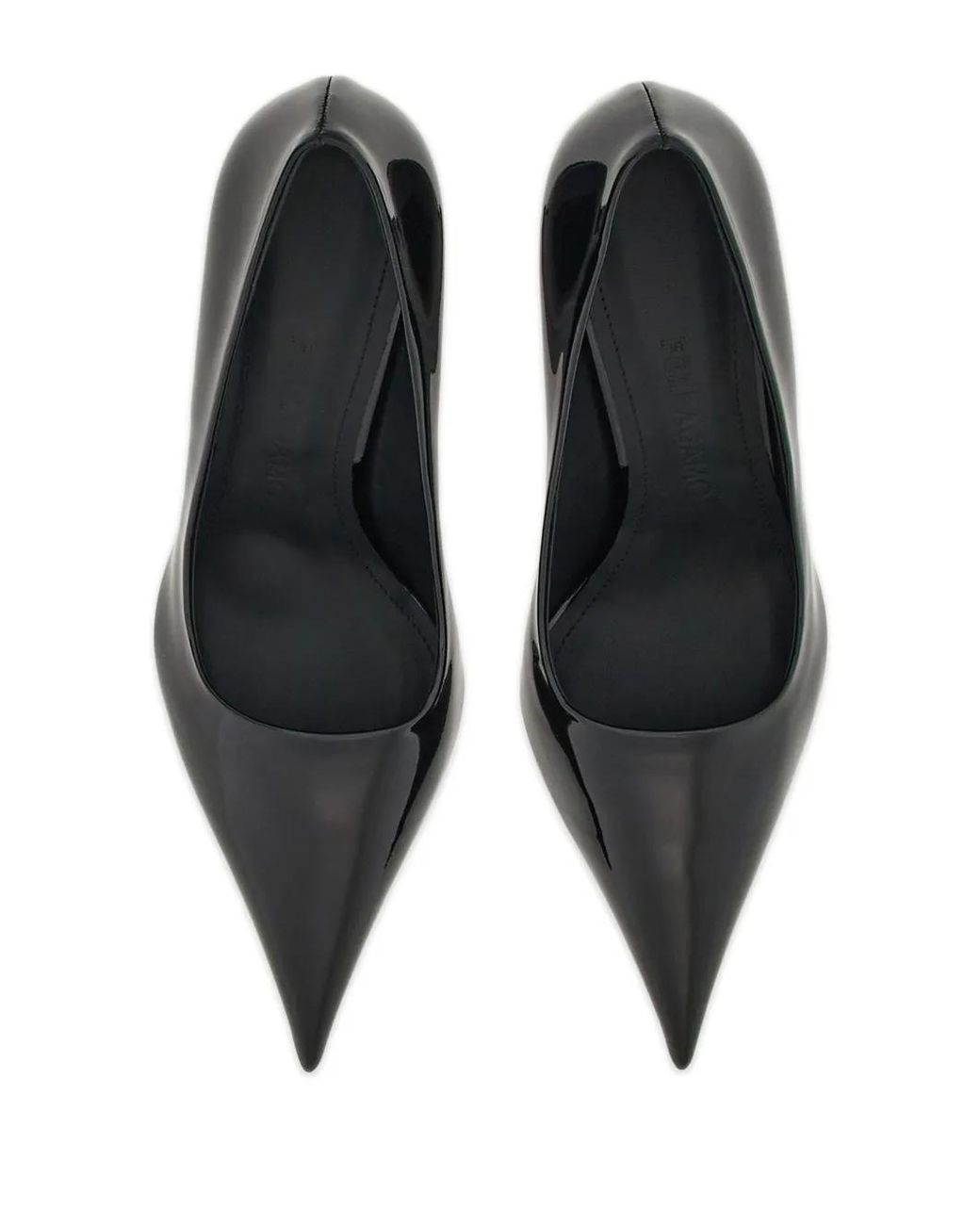 Ferragamo Black Ferragamo 70Mm Wedge-Heel Leather Pumps