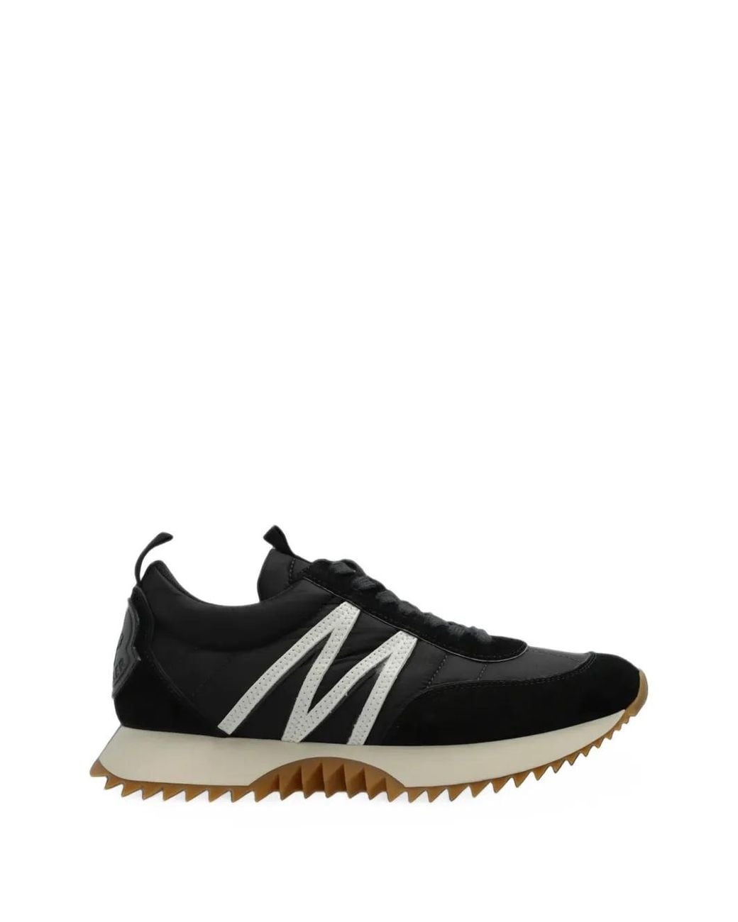Moncler Black Pacey Logo-Patch Sneakers