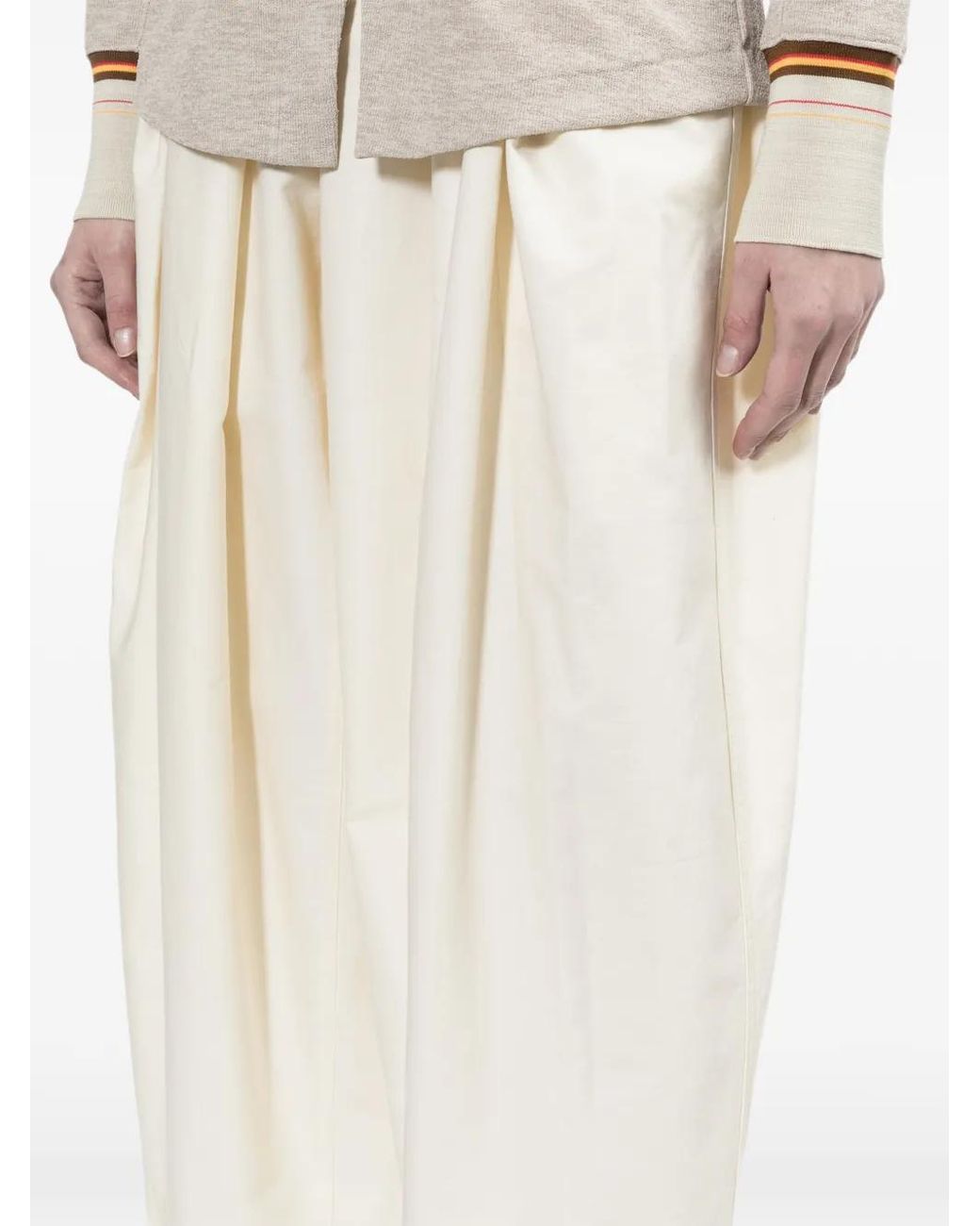 Toga White Tapered-Leg Trousers