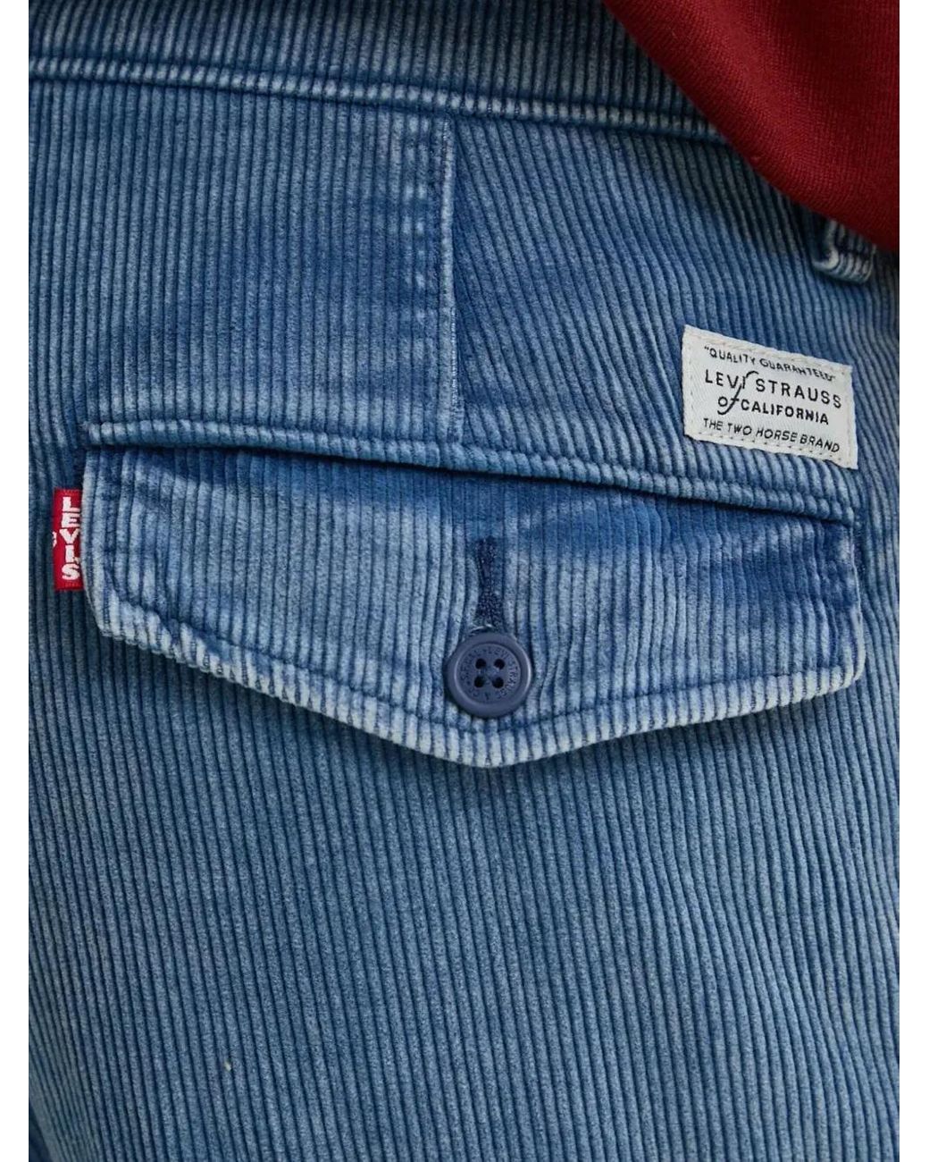 Levi's Blue Corduroy Pocket Trousers for men