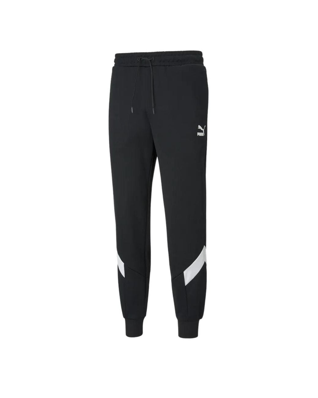 PUMA Black Logo Track Pants for men