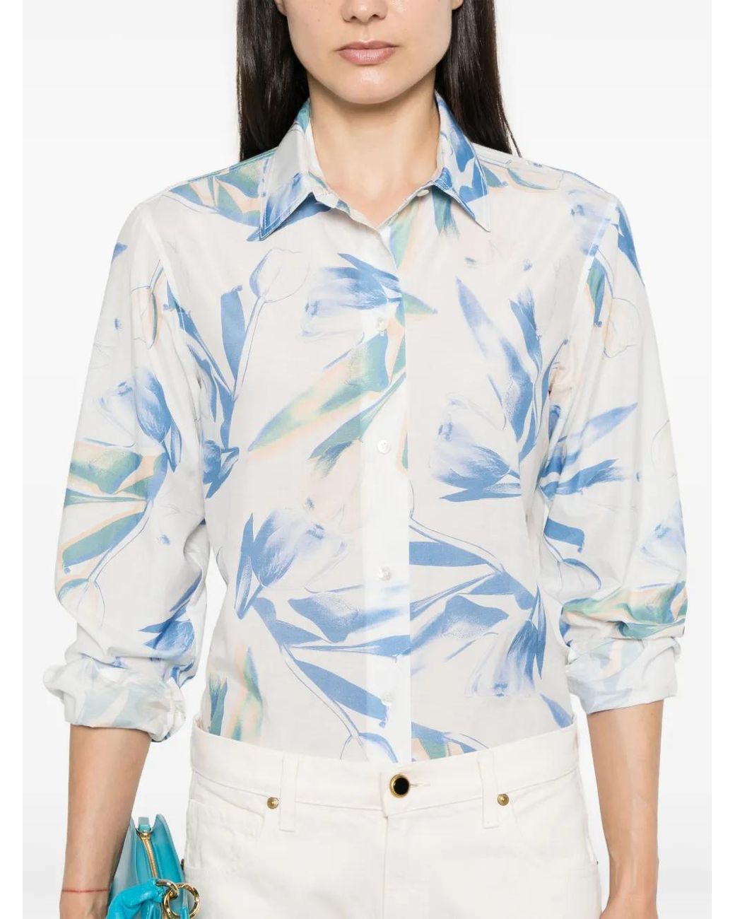 Paul Smith Blue Printed Shirt