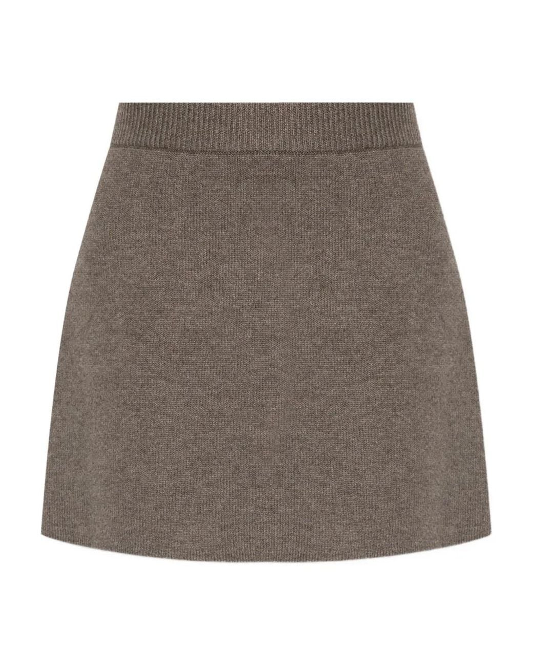 Lisa Yang Ribgebreide Mini-Rok in het Gray