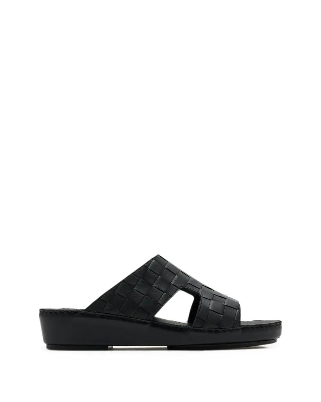 Forsa Black Sandales Fayez En Cuir for men