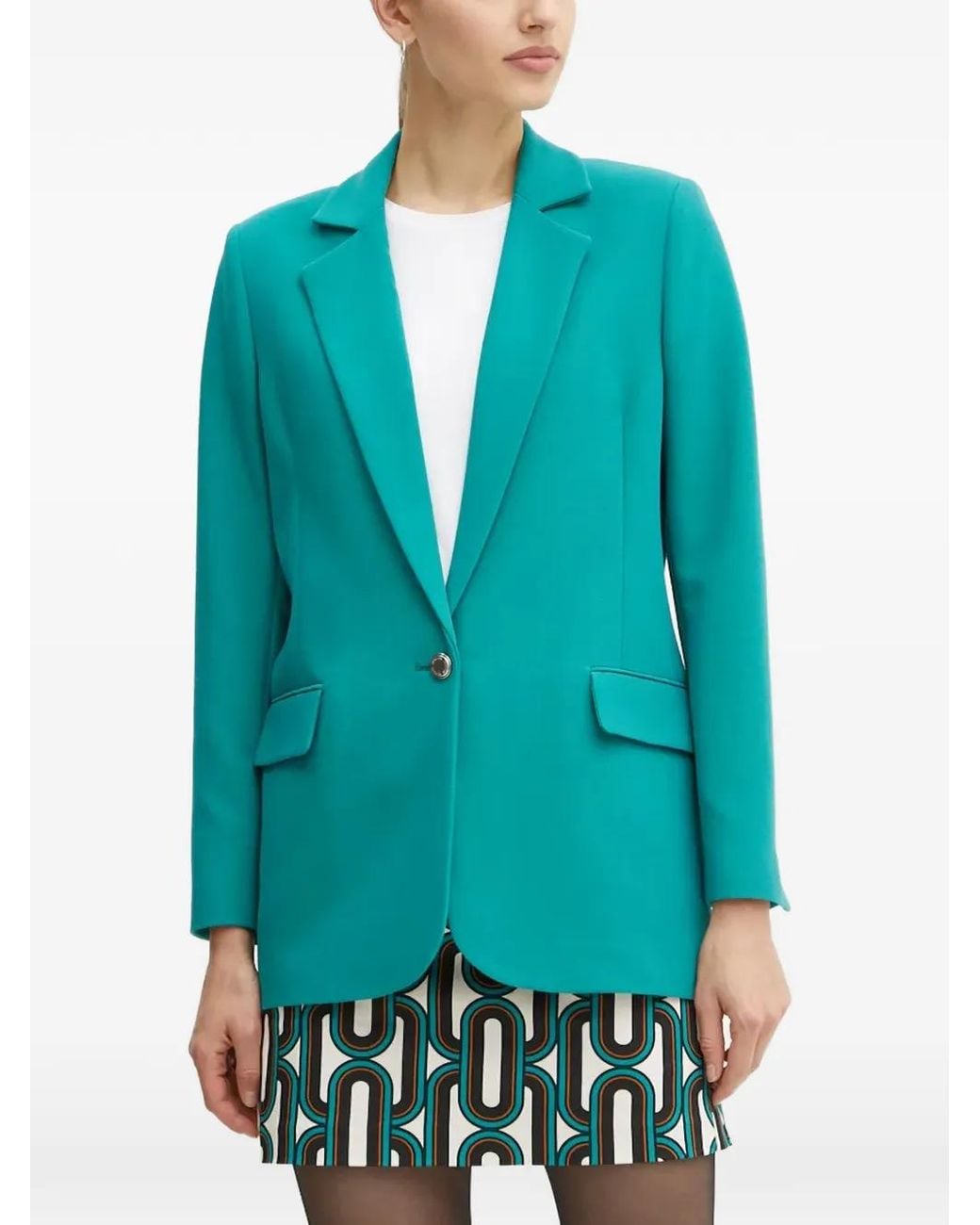 Morgan Blue Buttoned Blazer