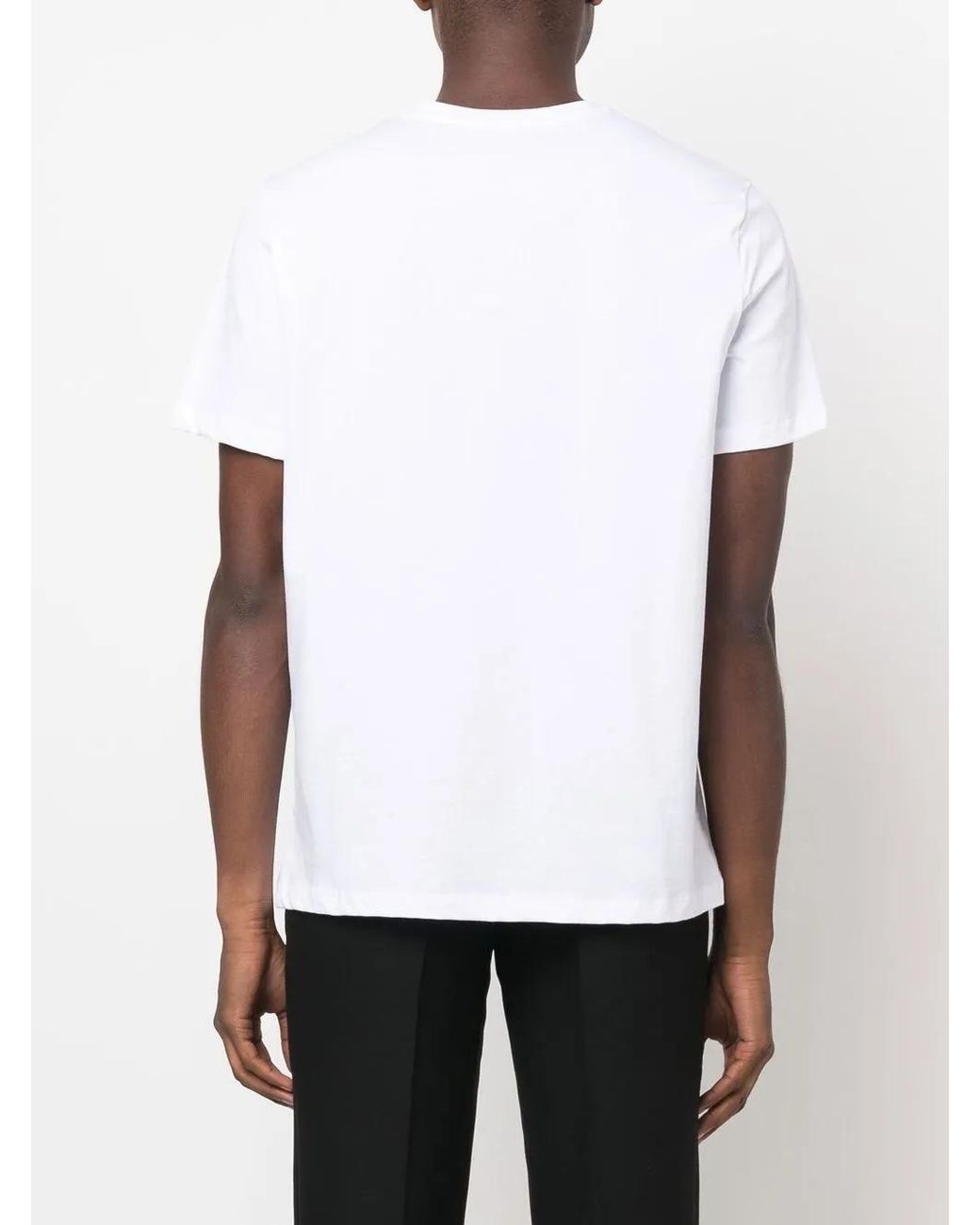 A.P.C. White Logo-Print T-Shirt