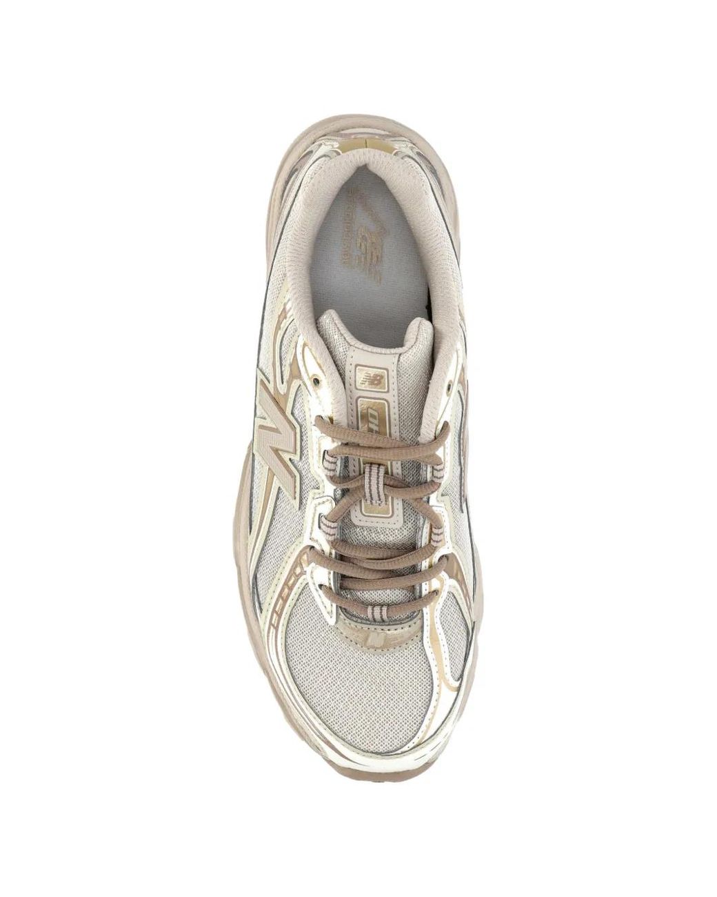 New Balance White 740 Mesh Sneakers