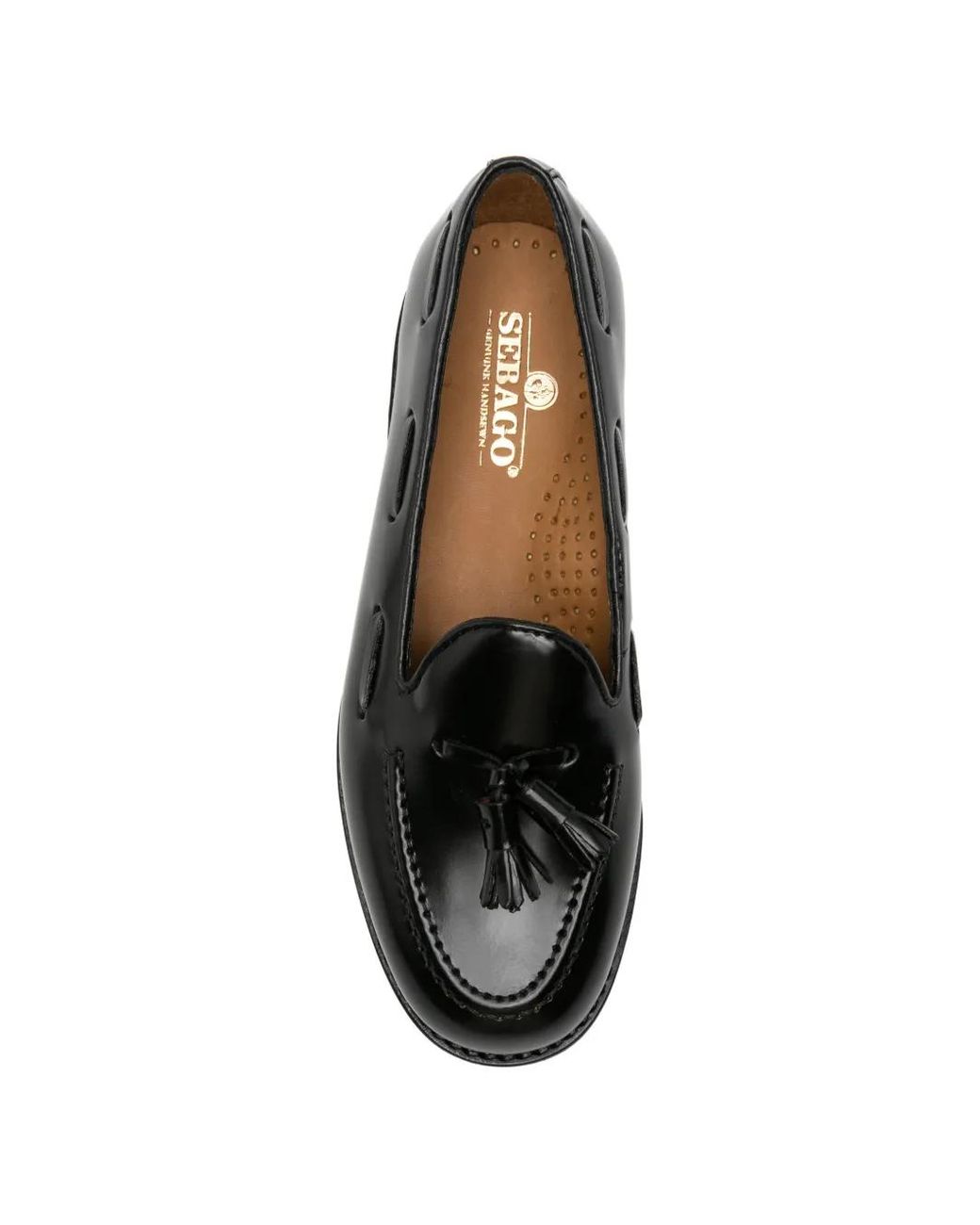 Sebago Black Tassel Leather Loafers