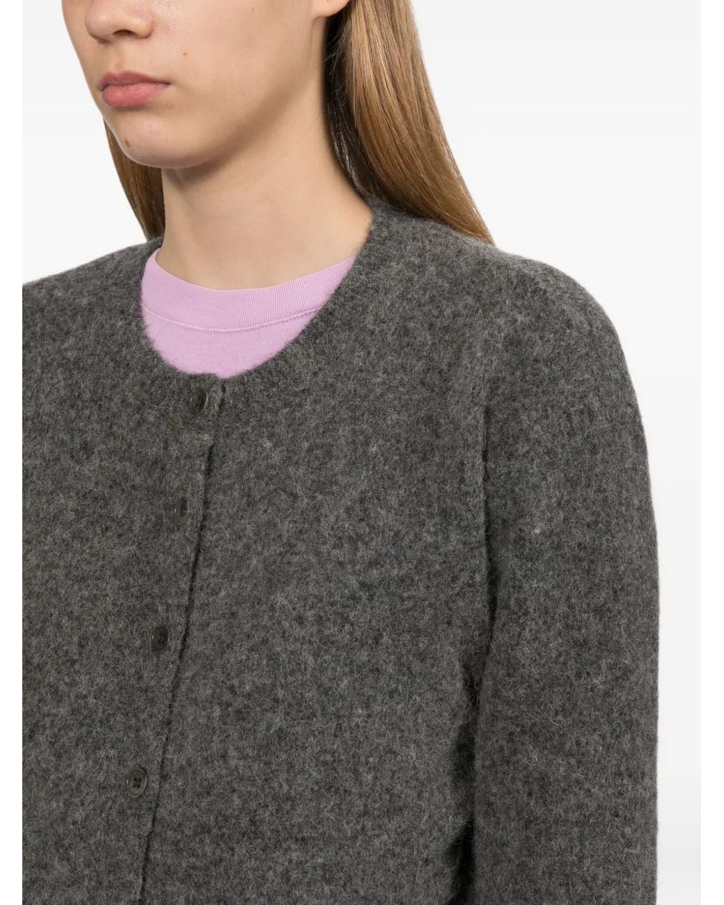 A.P.C. Gray Button-Up Cardigan