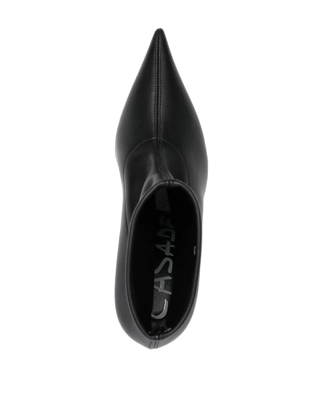 Casadei Black Elodie 80 Mm Ankle Boots In Nappa