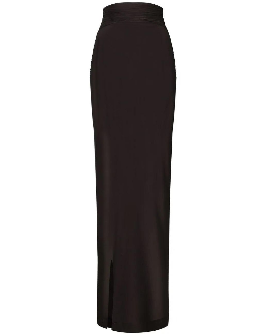 Dolce & Gabbana Black Transparent Long Skirt