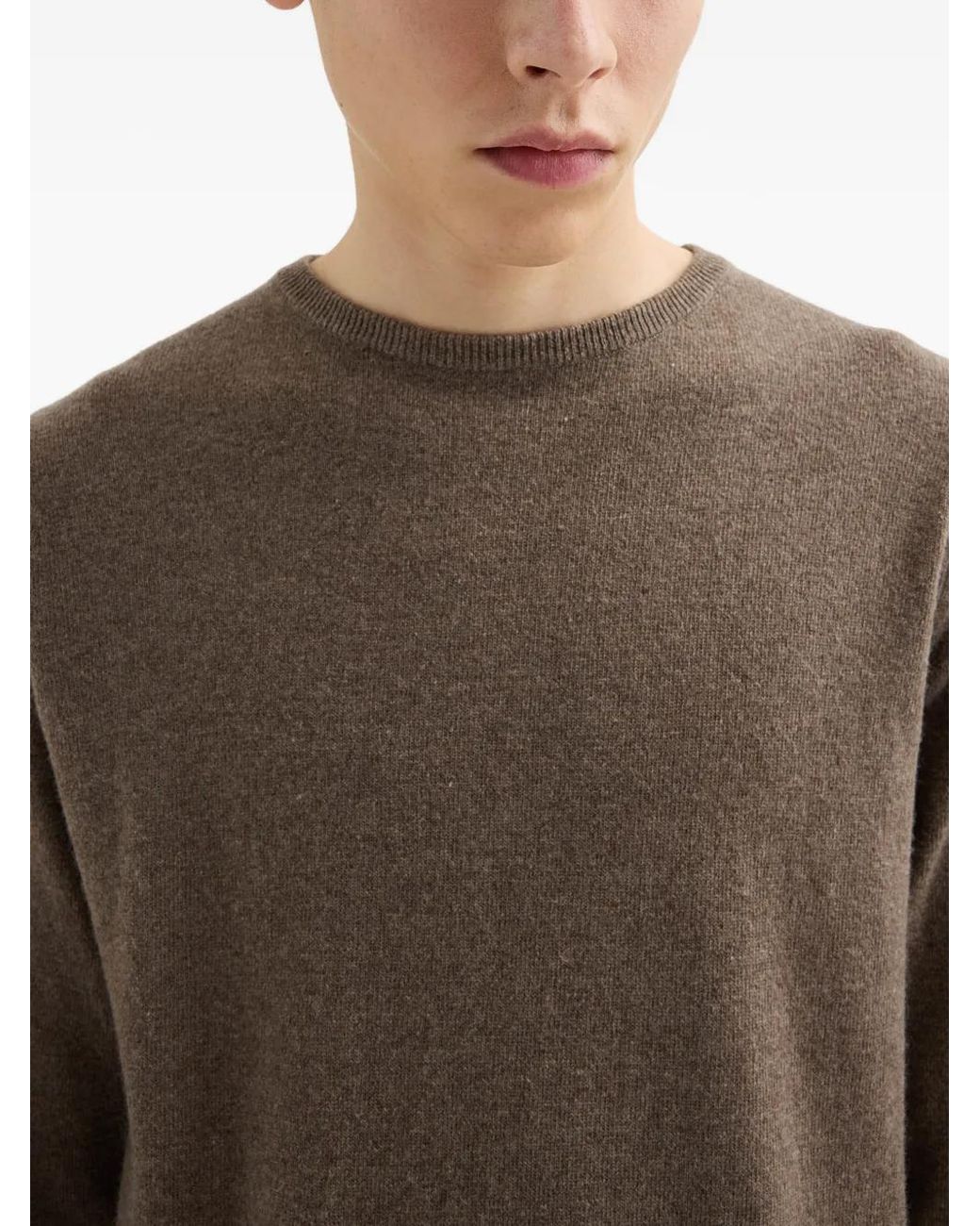 Jil Sander Brown Pull À Col Rond for men